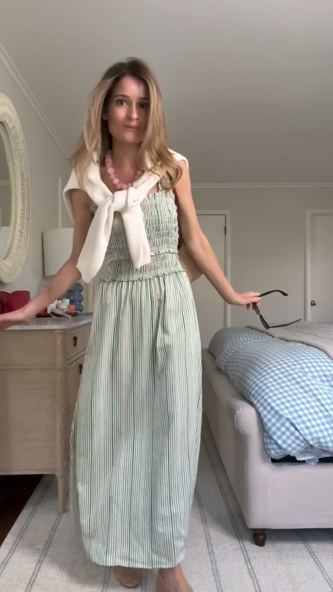 spring is in the air!! 🌸🌱✨ until tomorrow 😂 

✨ Wearing an XS dress and a small cardigan. Flats run tts and while a splurge are truly next level. Fit is flawless, they looo delicate but still look perfect after two years of wearing them all.thWearing an XS dress and a small cardigan. Flats run tts and while a splurge are truly next level. Fit is flawless, they look delicate but still look perfect after two years of wearing them all.the.time!!! 

❤️ Follow for easy everyday outfit inspiration that’s effortless and practical, but still makes you feel put together. Let’s rebuild the habit of getting dressed together! 

#outfitinspo #outfitideas #springdress #springoutfit #grwm

#LTKSeasonal #LTKootd