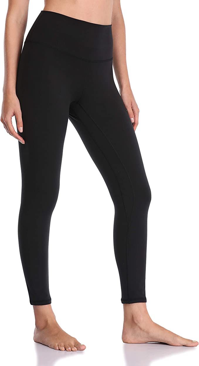 YUNOGA Women's Soft High Waisted Yoga Pants Tummy Control Ankle Length Leggings (S, Black) at Ama... | Amazon (US)
