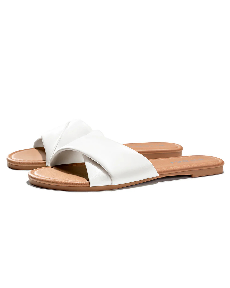 Nina | Women's Simple Flat Slides | Fitory US (for Influencers)