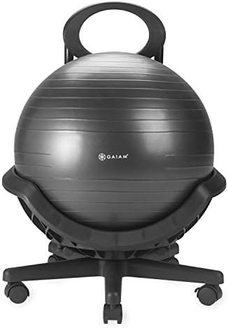 Gaiam Ultimate Balance Ball Chair (Standard or Swivel Base Option) - Premium Exercise Stability Y... | Amazon (US)