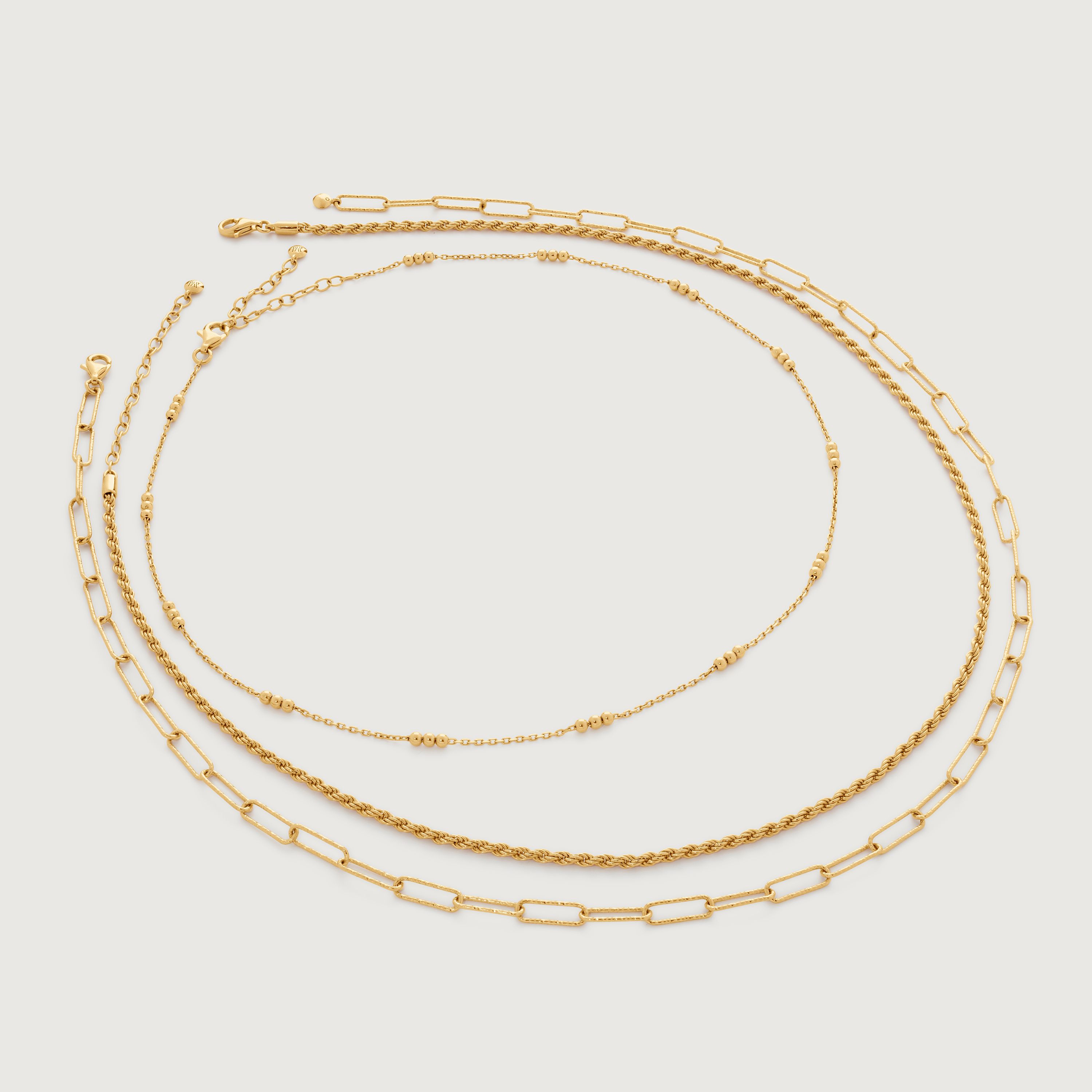 Triple Beaded Choker Necklace Adjustable 35-41cm/14-16'

18ct Gold Vermeil



£55


£55


£55
... | Monica Vinader (Global)