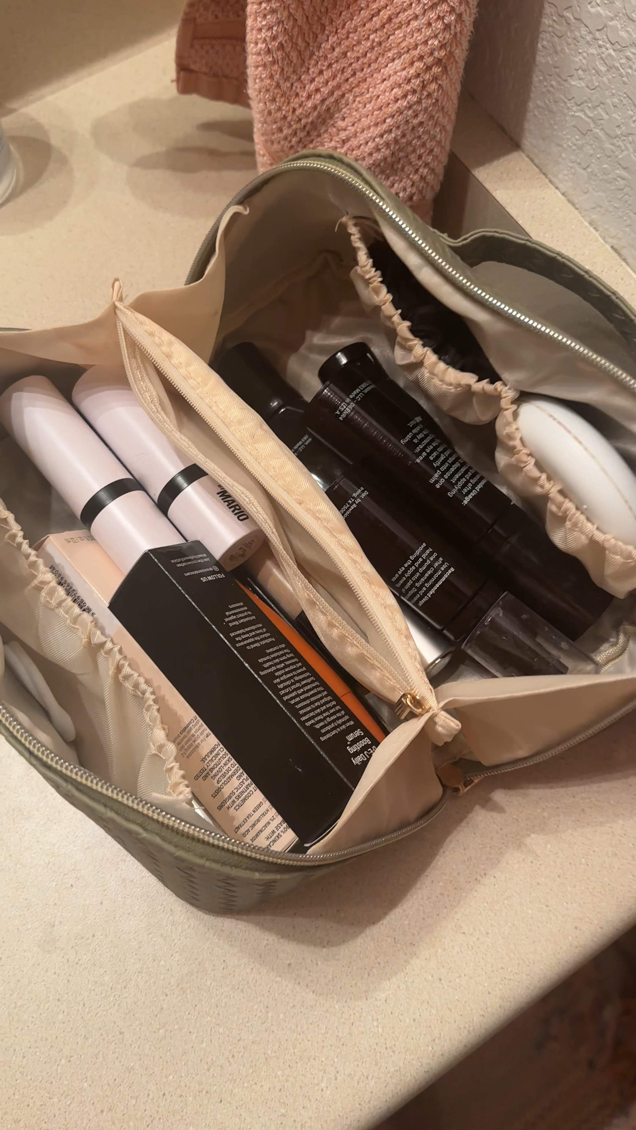 I’ve had this toiletry case for nearly a year and love it! On shorter trips I use one side for makeup and one side for toiletries. Easy to use, lots of pockets, and lays flat. 

#LTKTravel #LTKBeauty #LTKFindsUnder50
