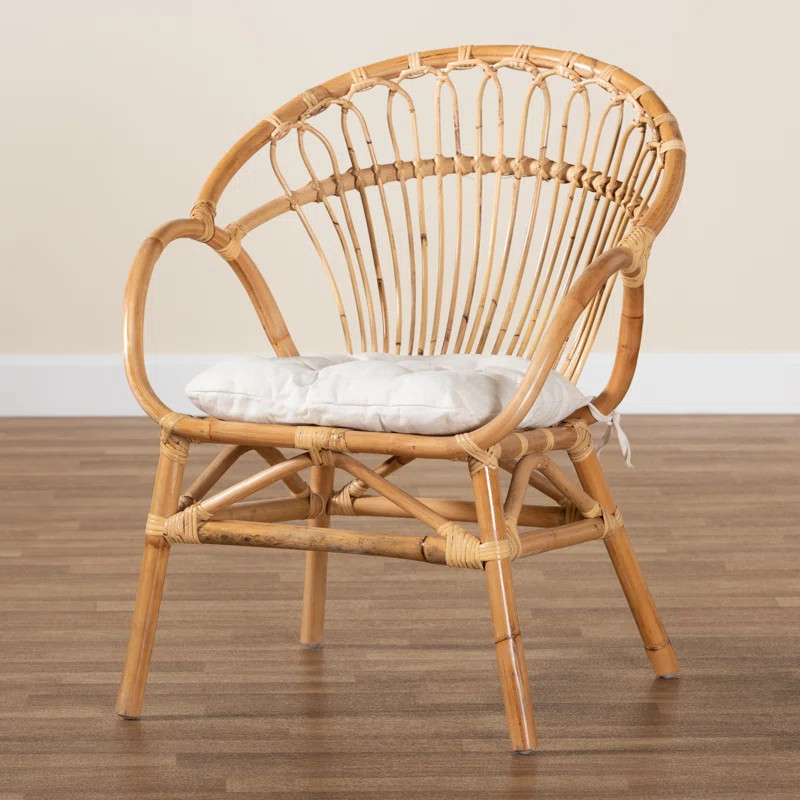 Benicia Modern Bohemian Rattan Dining Chair | Wayfair North America