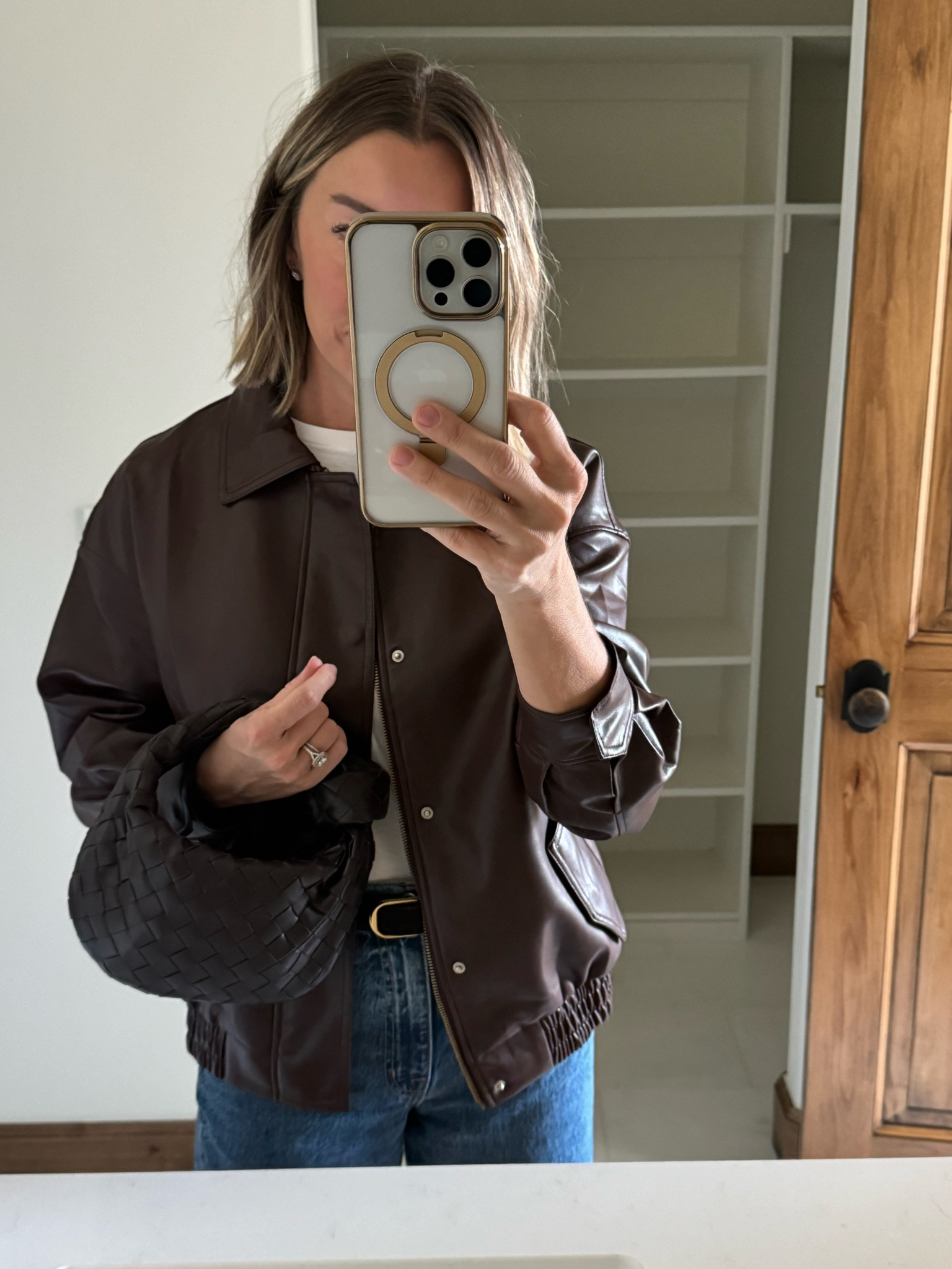 Amazon faux leather jacket size S 

#LTKFindsUnder50 #LTKStyleTip