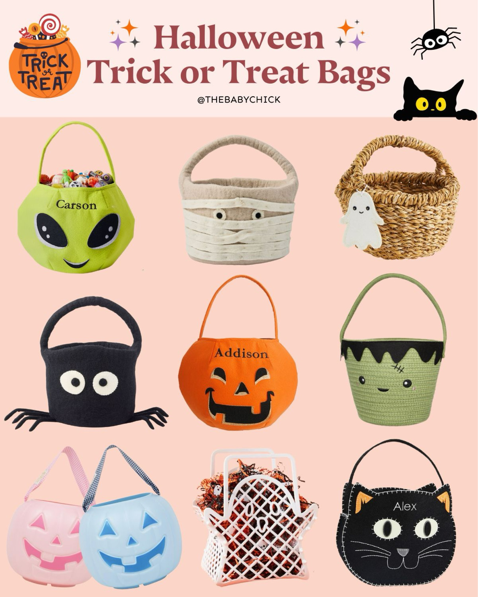 If you're looking for a new trick-or-treat bag for your kids to bring with them on Halloween night, we've rounded up the cutest ones! 🙌  

#LTKKids #LTKFamily #LTKSeasonal