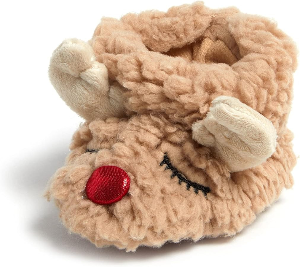 Dearfoams unisex-baby Matching Family Holiday Christmas Reindeer & Turkey Scuff | Amazon (US)