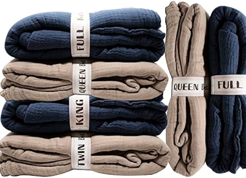 Bed Sheet Organizer and Storage Size Label Bands | Sheets Set Organizers for Linen Closet - Label... | Amazon (US)