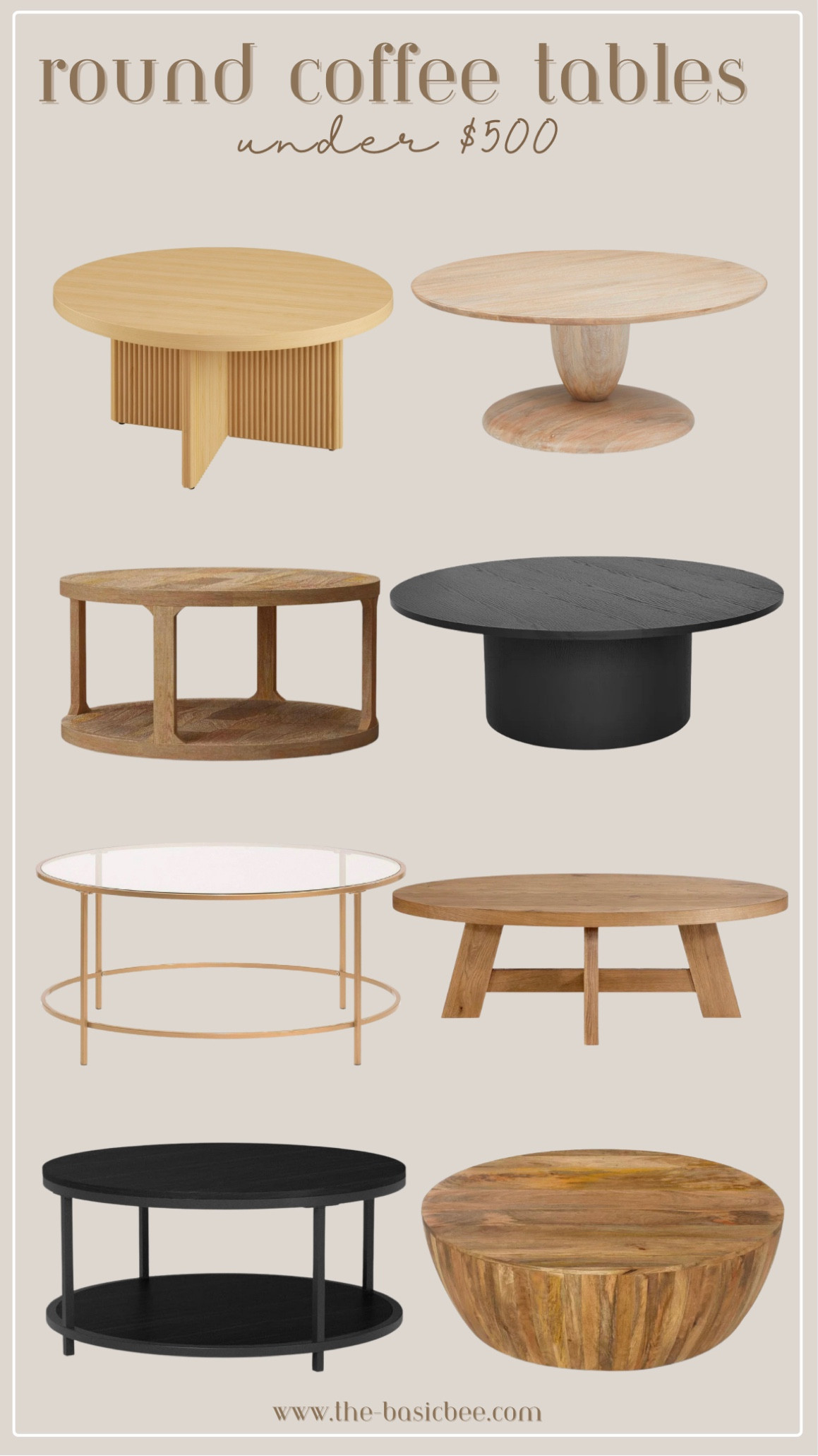 Round coffee tables under $500! So many good ones for any style. 

Coffee tables / round coffee table / wood coffee table / black coffee table / farmhouse coffee table / modern coffee table / light wood / studio mcgee / home decor / affordable coffee table 

#LTKsalealert #LTKhome