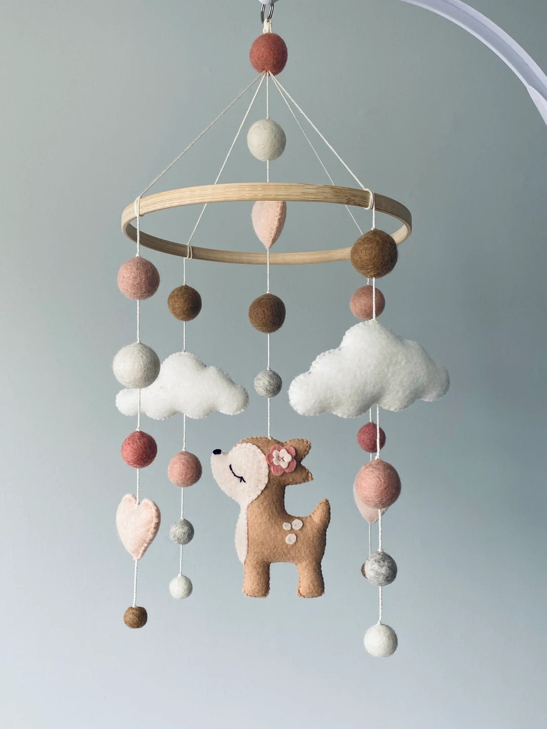 Baby Girl Mobile/ Baby Mobile/ Nursery Mobile/ Woodland - Etsy | Etsy (US)