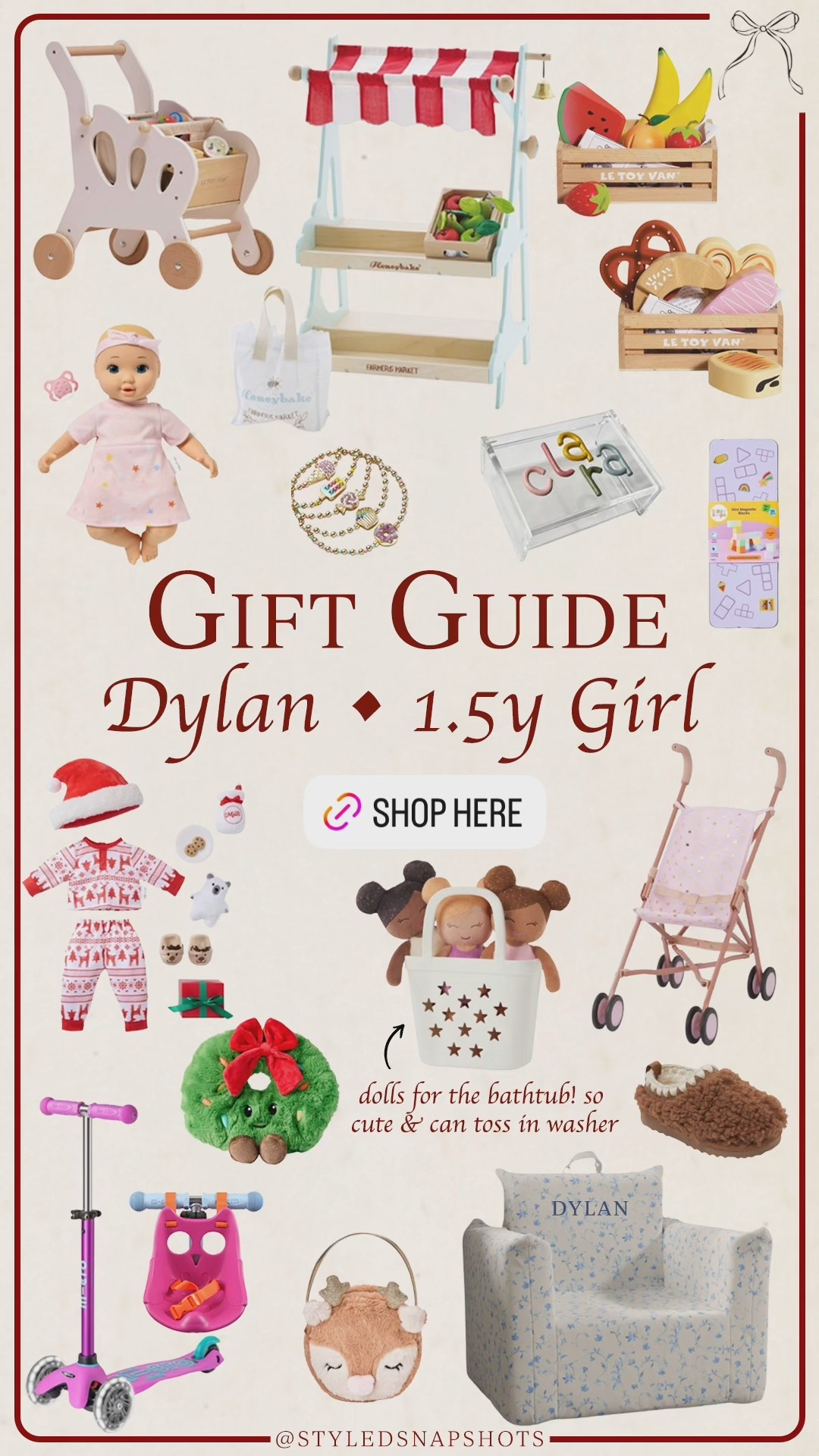 Dylan gift guide 🎁 she’s 1.5 🎀

Toddler girl gift guide

#LTKGiftGuide #LTKFindsUnder100 #LTKSaleAlert