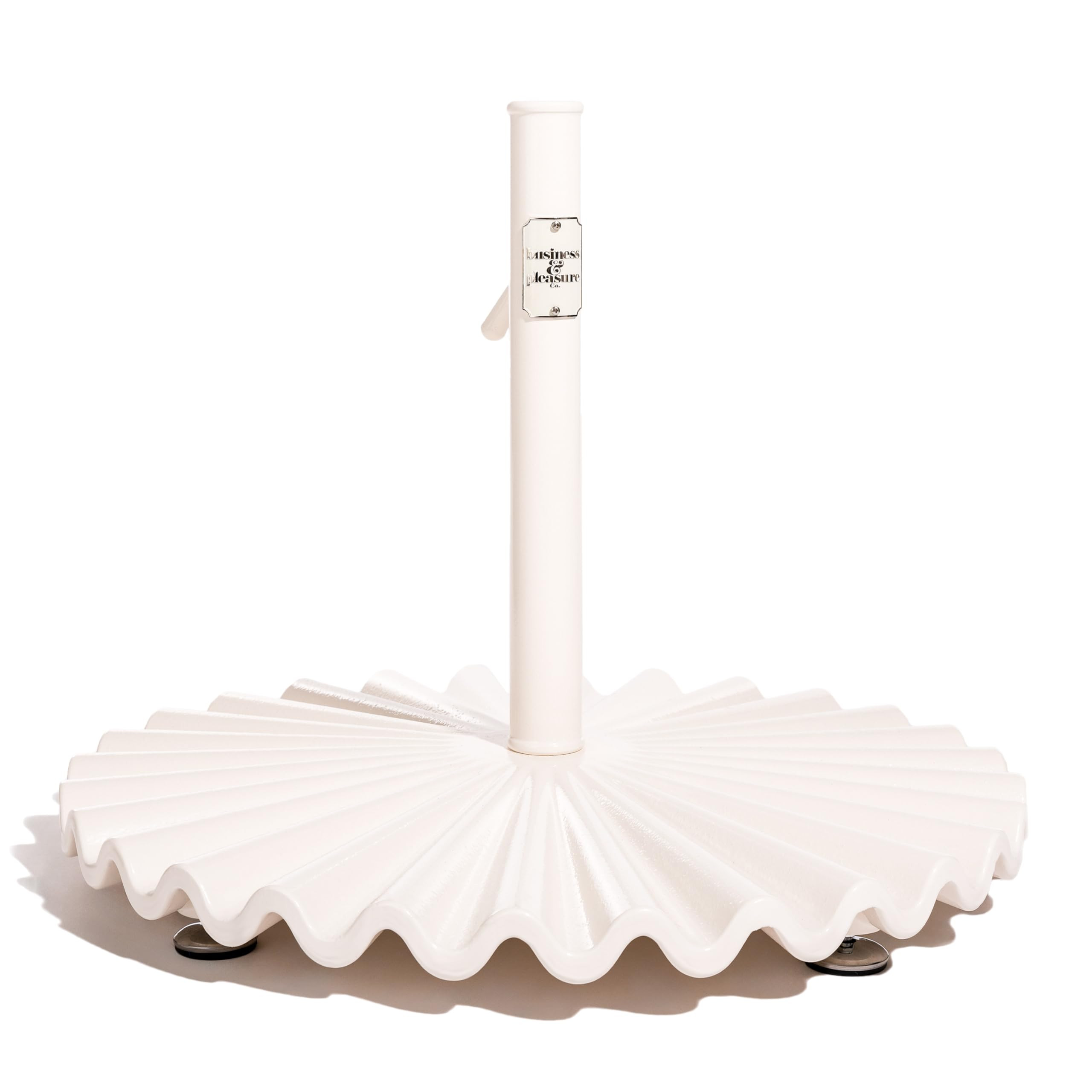 Business & Pleasure Co. The Clamshell Base - Outdoor Patio Umbrella Base - Antique White, 90lbs | Amazon (US)