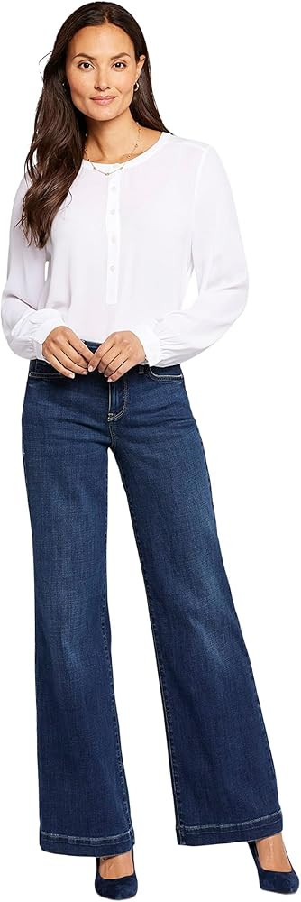 NYDJ Women's Teresa Wide Leg 1 1/2 Hem | Amazon (US)