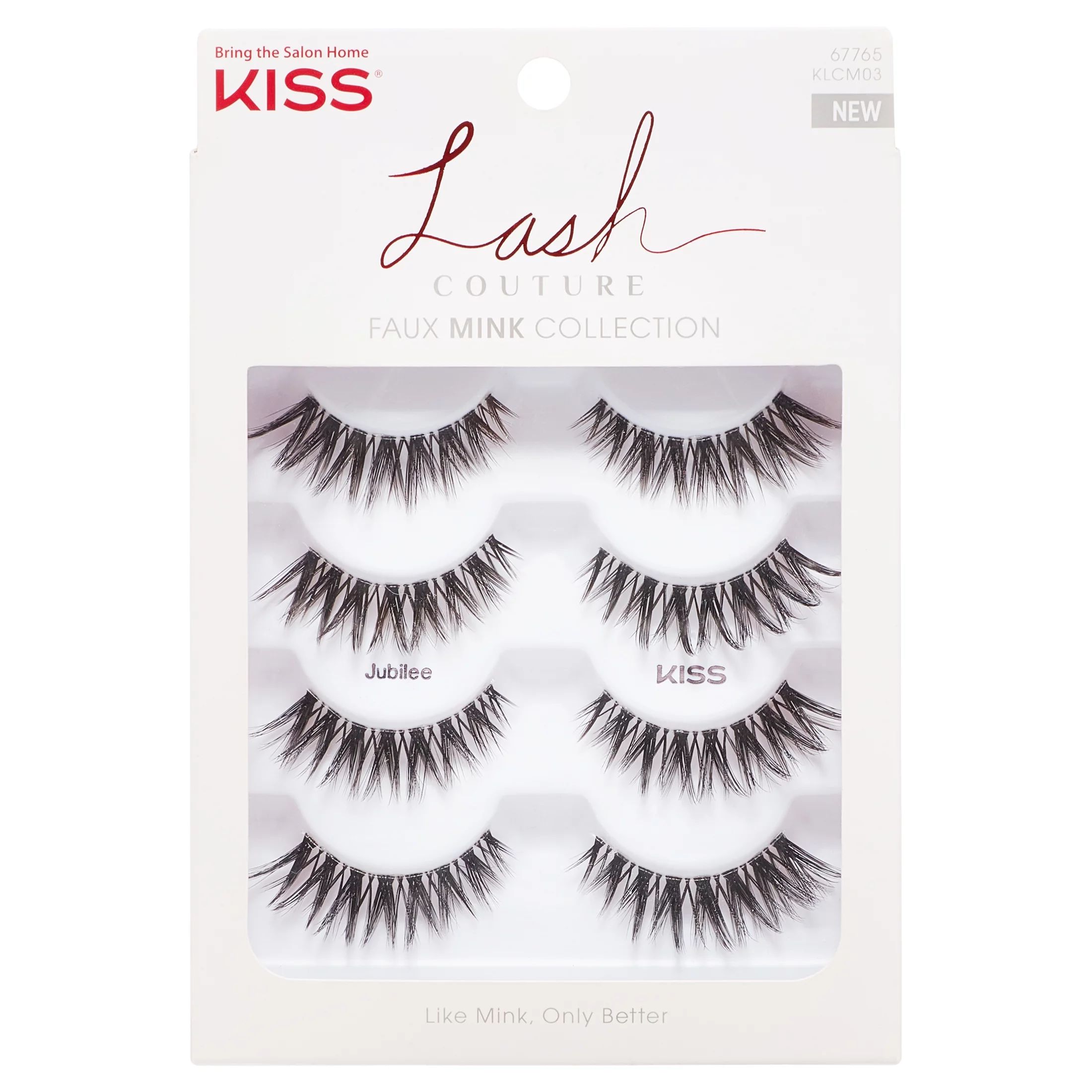 KISS Lash Couture Faux Mink False Eyelashes, Jubilee Multipack, 4 Pairs | Walmart (US)