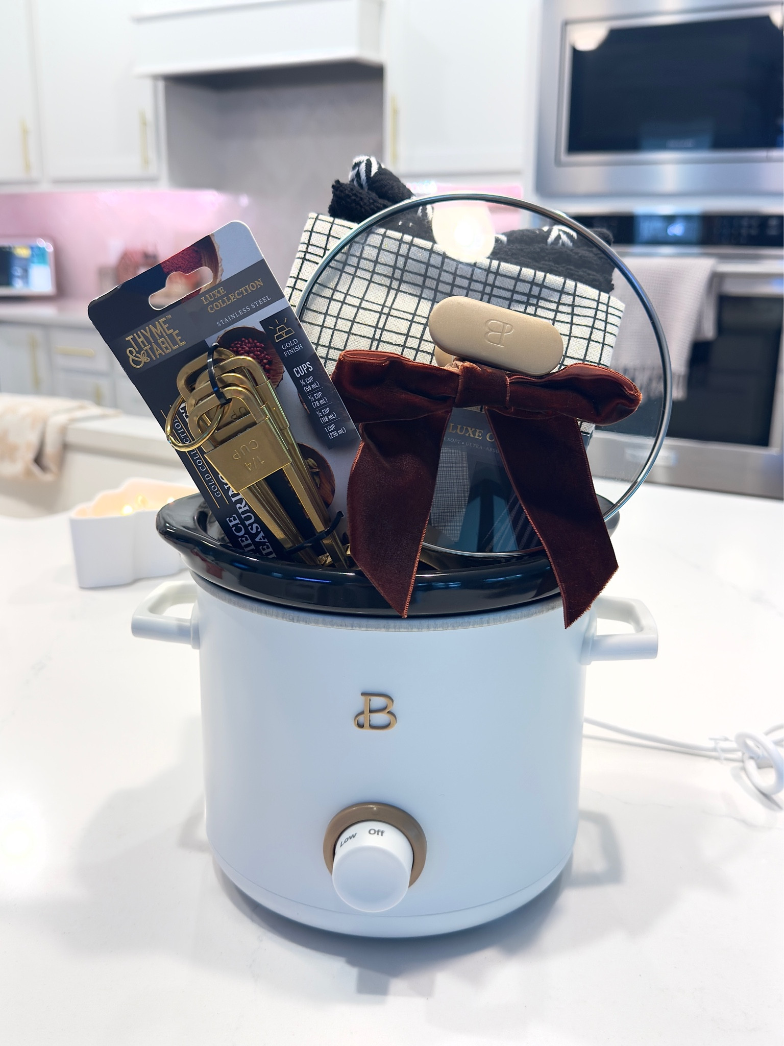 Easy and affordable Christmas gift idea perfect for the chef in your life a girlfriend or a hostess or neighbor! The little crockpot is sooo cute! #walmartgifts #giftideas 

#LTKHoliday