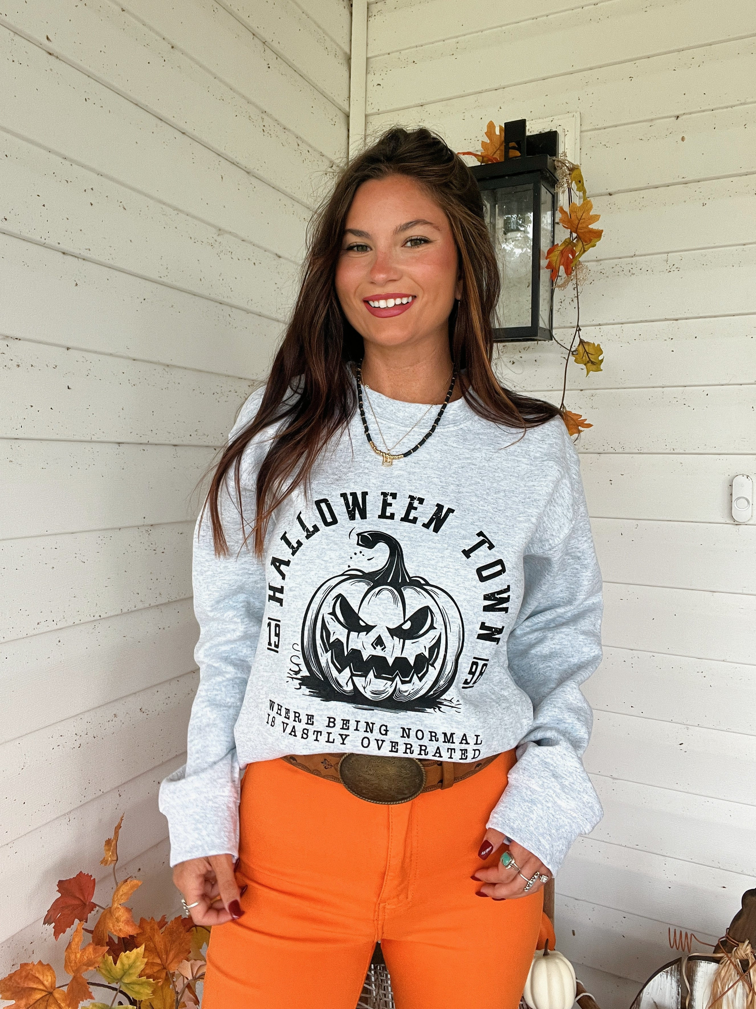 Halloween Town Graphic Crewneck | Willow Boutique