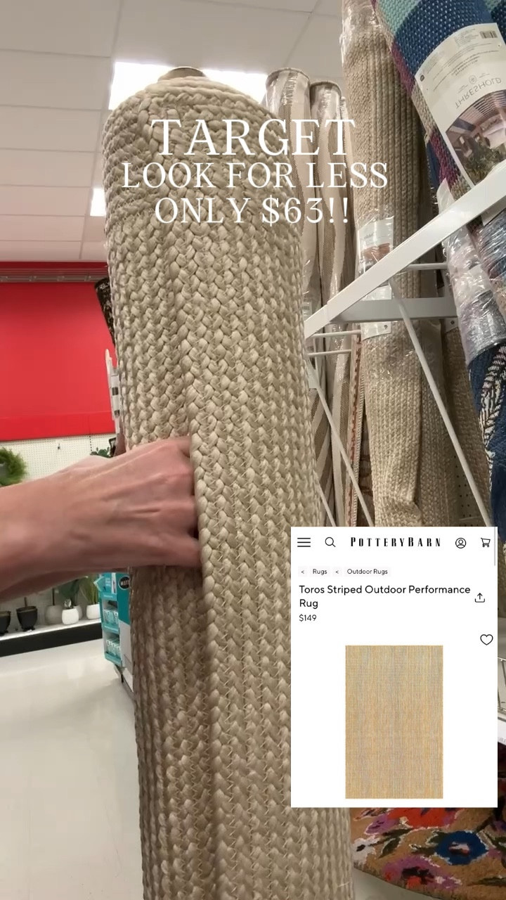 Target jute rug look for less!! Compare to this pottery barn one!!

#LTKFindsUnder100 #LTKHome #LTKSaleAlert