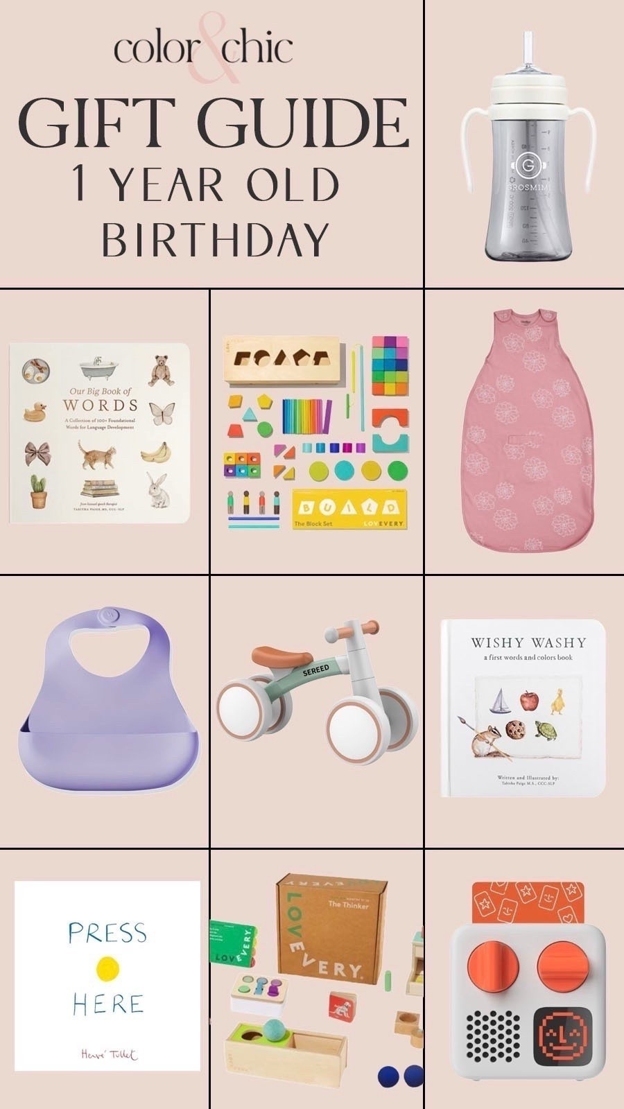 1 year old birthday gifts that are practical and perfect for your learning toddler! Books, toys, and more 

#LTKBaby