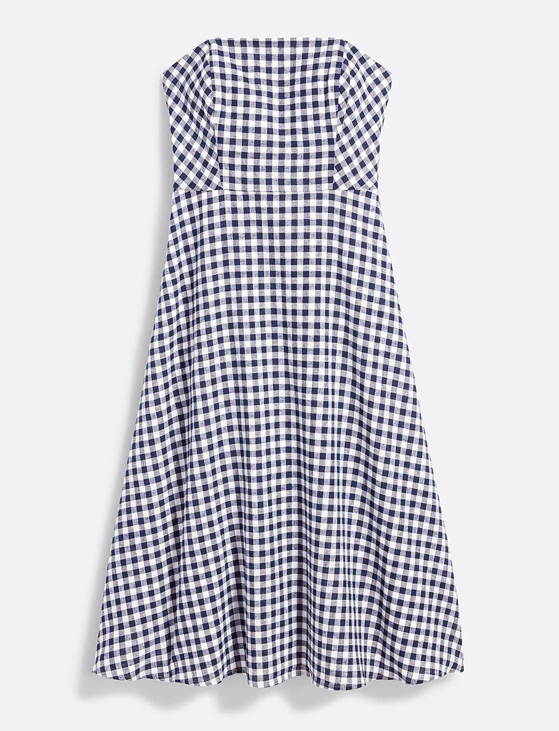 Gingham Strapless Midi Love Circle | Draper James (US)