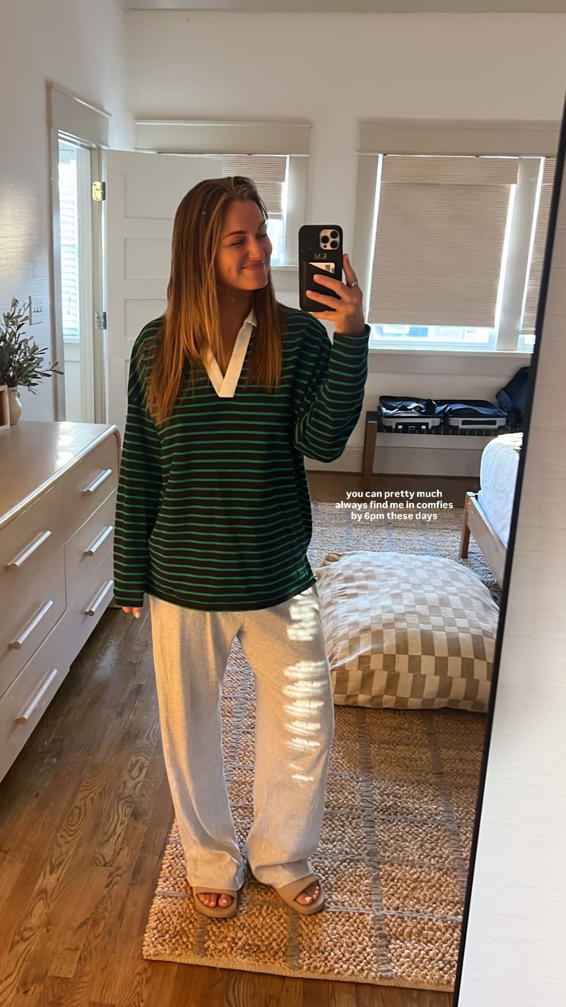 Loooove these pants. I’m in a medium, but could have done a small. Size medium shirt under $40! 

#LTKSeasonal #LTKHoliday #LTKFindsUnder50