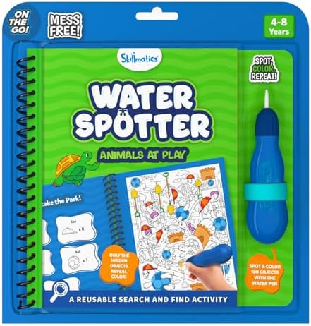 Skillmatics Water Spotter Animals, Travel Toy, Activity Book, Gift for Kids | Amazon (US)