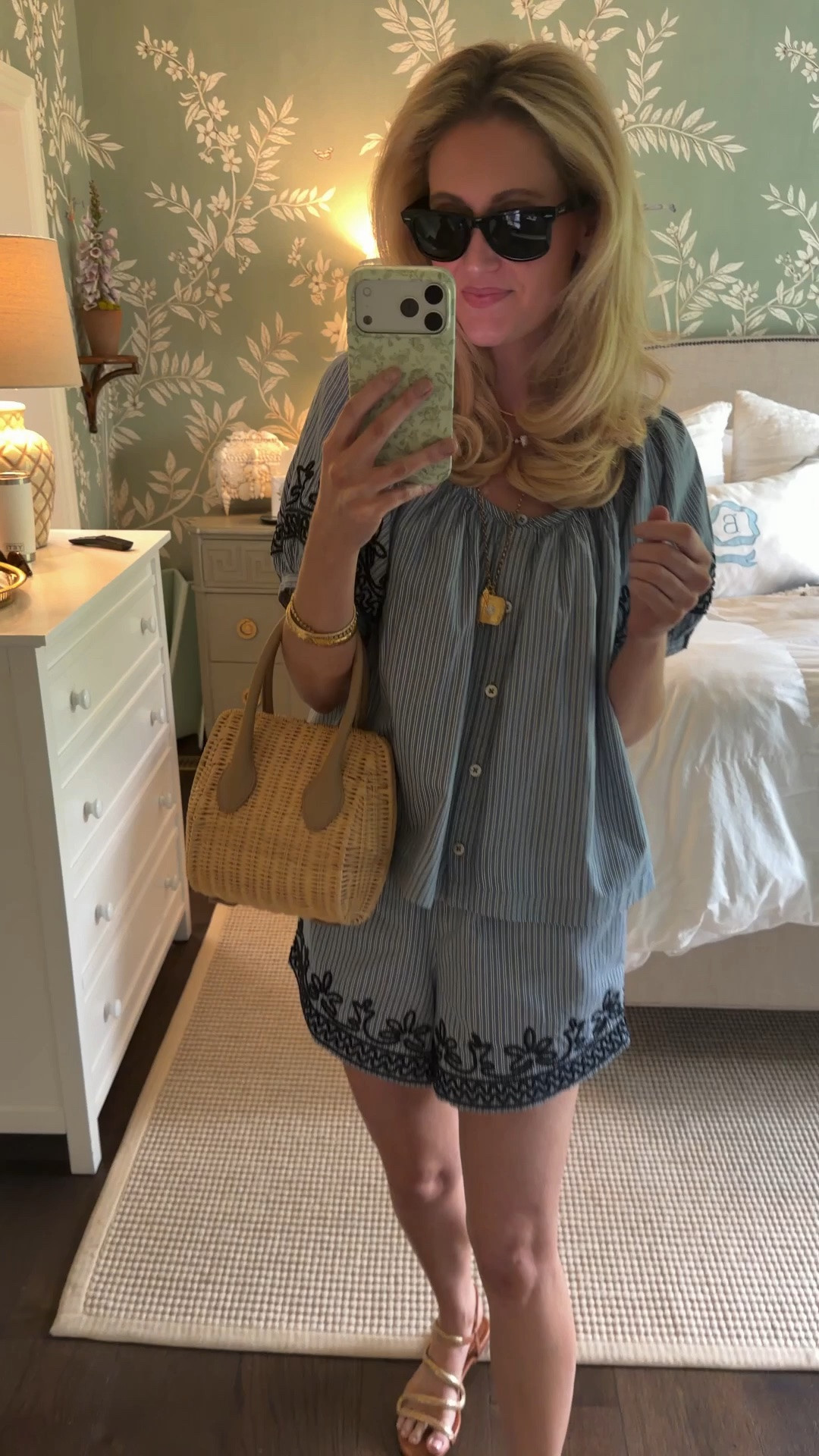 Tuckernuck matching sets are the best and make it SO easy to get dressed! I love this embroidered top with white jeans or shorts too! I’m wearing a size small in both the top and bottom. 
#tuckernuckpartner @Tuckernuck

#LTKgrwm #LTKmomlife