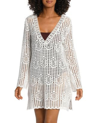 La Blanca Waverly Crochet Swim Cover Up Tunic | Bloomingdale's Women | Bloomingdale's (US)