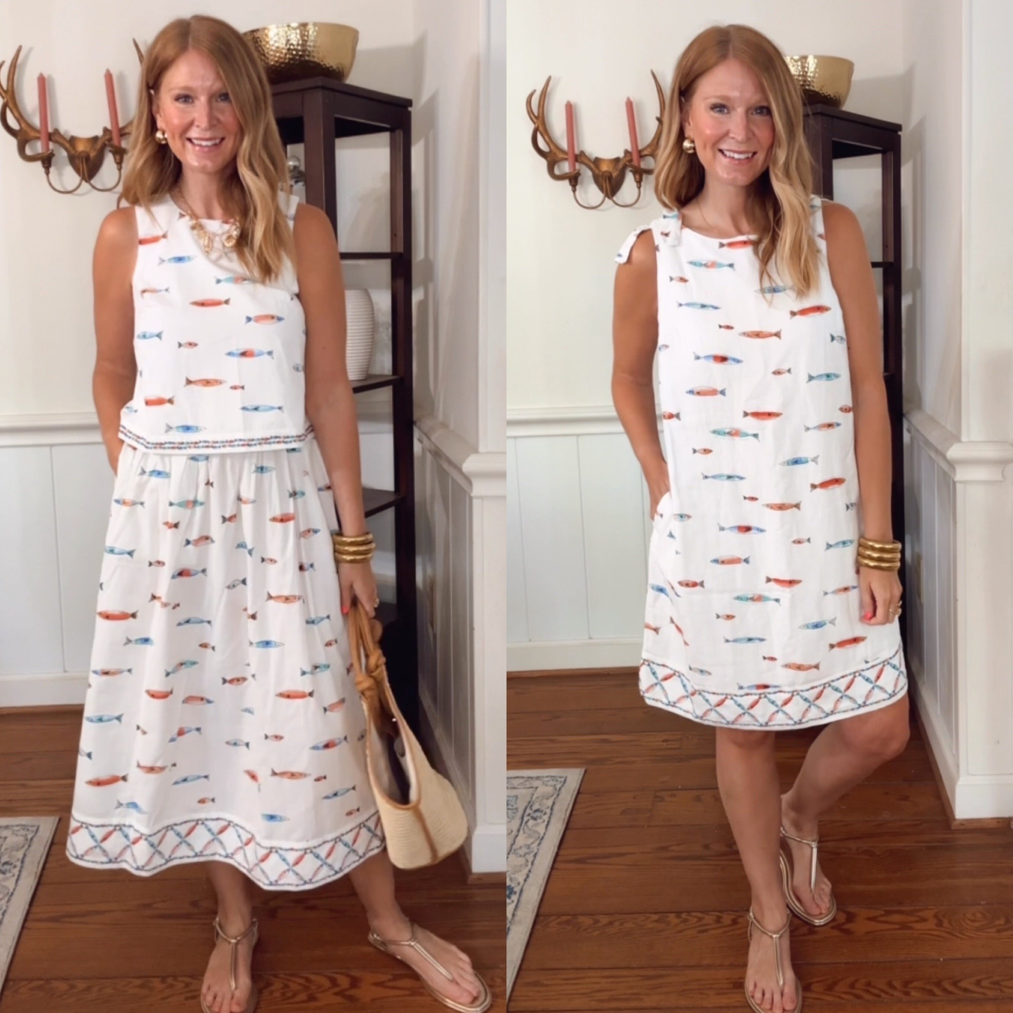 How cute is this new set?! Obsessed. And the dress is just as cute! I’m in size M. Even more new styles linked!

40% off makes these a summer must have! 

#belk #sewingdownsouth #belkstyle #preppy #coastal