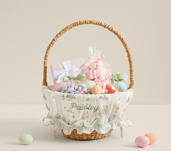 Riley Sheehey Linear Easter Basket Liner | Pottery Barn Kids