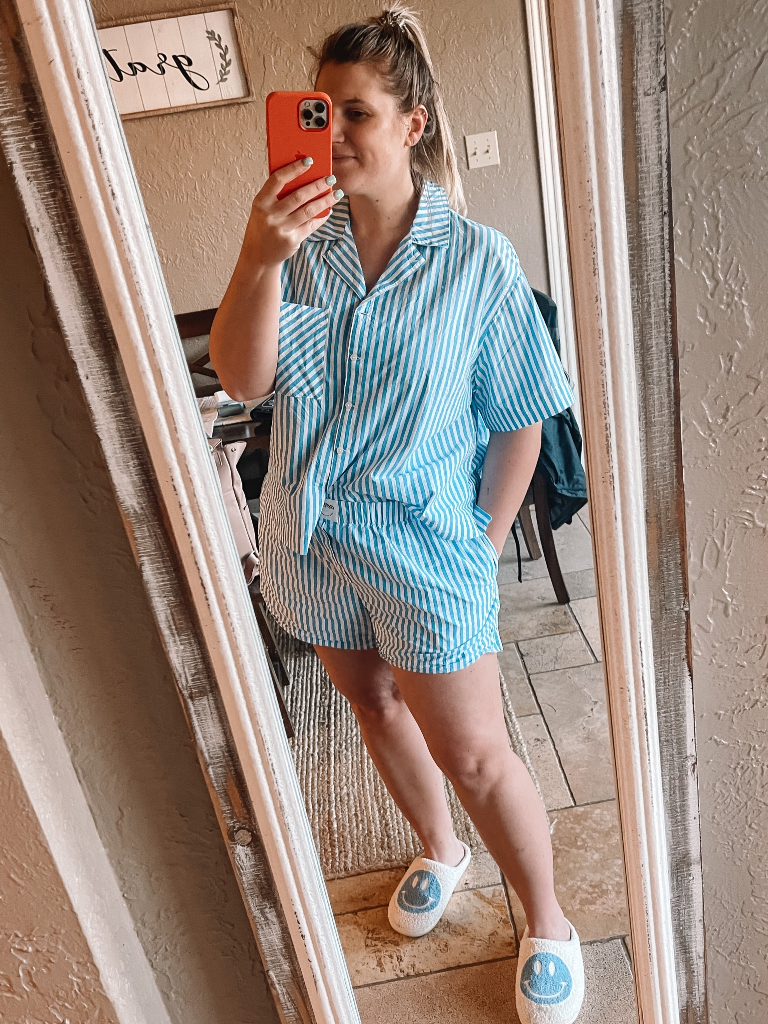 Aerie pajamas • postpartum must have • mom style • casual style • hospital outfit • comfy style • sale • boxer pajamas • Mother’s Day gift • cozy style • mom life 

WEARING A LARGE IN TOP & BOTTOM - could do a medium at 4 weeks postpartum but this size worked with a 9 month bump! 

#LTKsalealert #LTKbaby #LTKbump