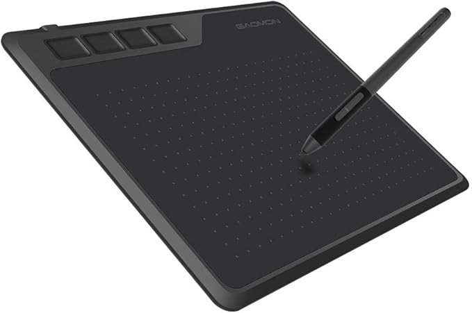 GAOMON S620 Graphics Tablet 6.5 x 4 Inches Pen Tablet with 4 Express Keys and Battery-Free Pen fo... | Amazon (US)