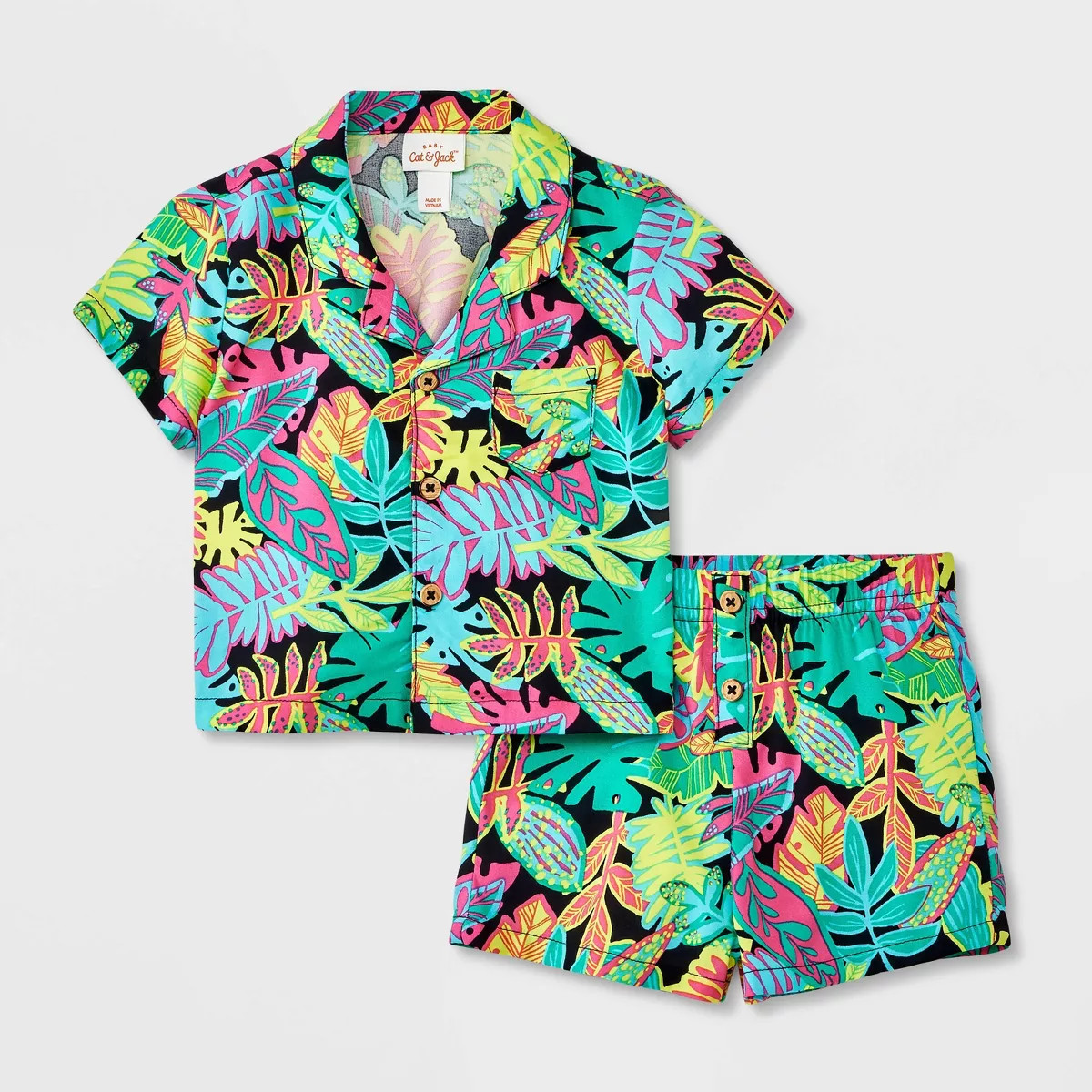 Baby Boys' Notch Collar Top & Bottom Set - Cat & Jack™ | Target