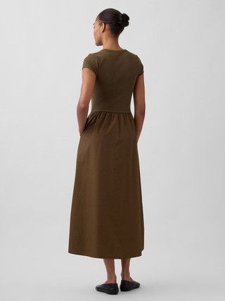 Modern Mixed Media Maxi Dress | Gap (CA)