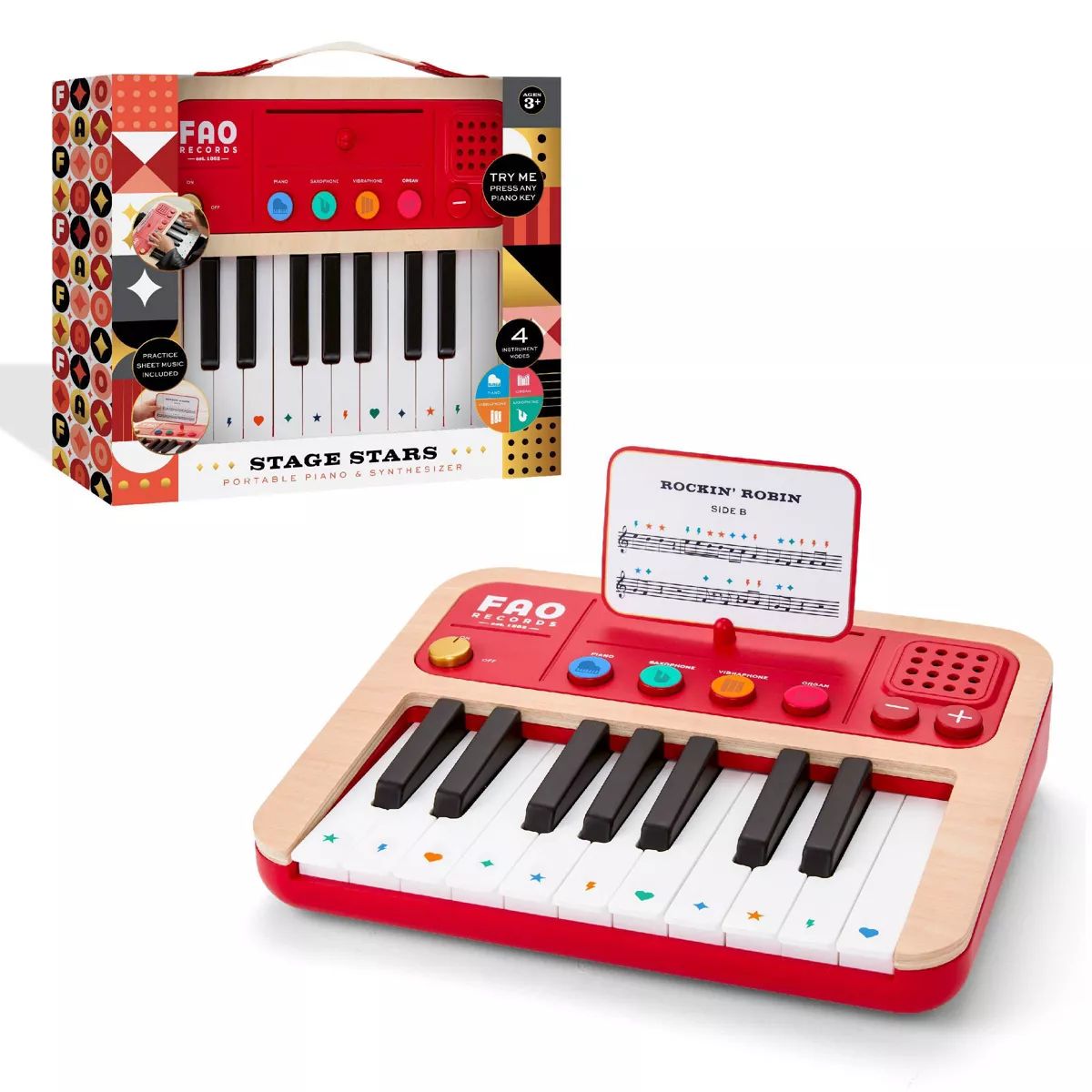 FAO Schwarz Stage Stars Portable Piano and Synthesizer | Target