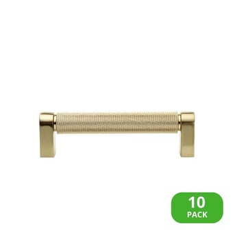 Sumner Street Home Hardware Kent 4-in , 102mm Center to Center Satin Brass Cylindrical Bar 10 -Pa... | Lowe's