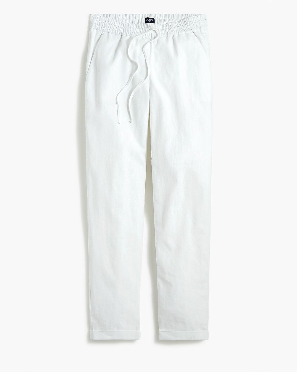 Linen-cotton blend drawstring pant | J.Crew Factory