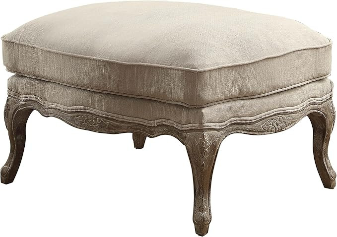 Homelegance Parlier Show Wood Ottoman, Neutral | Amazon (US)