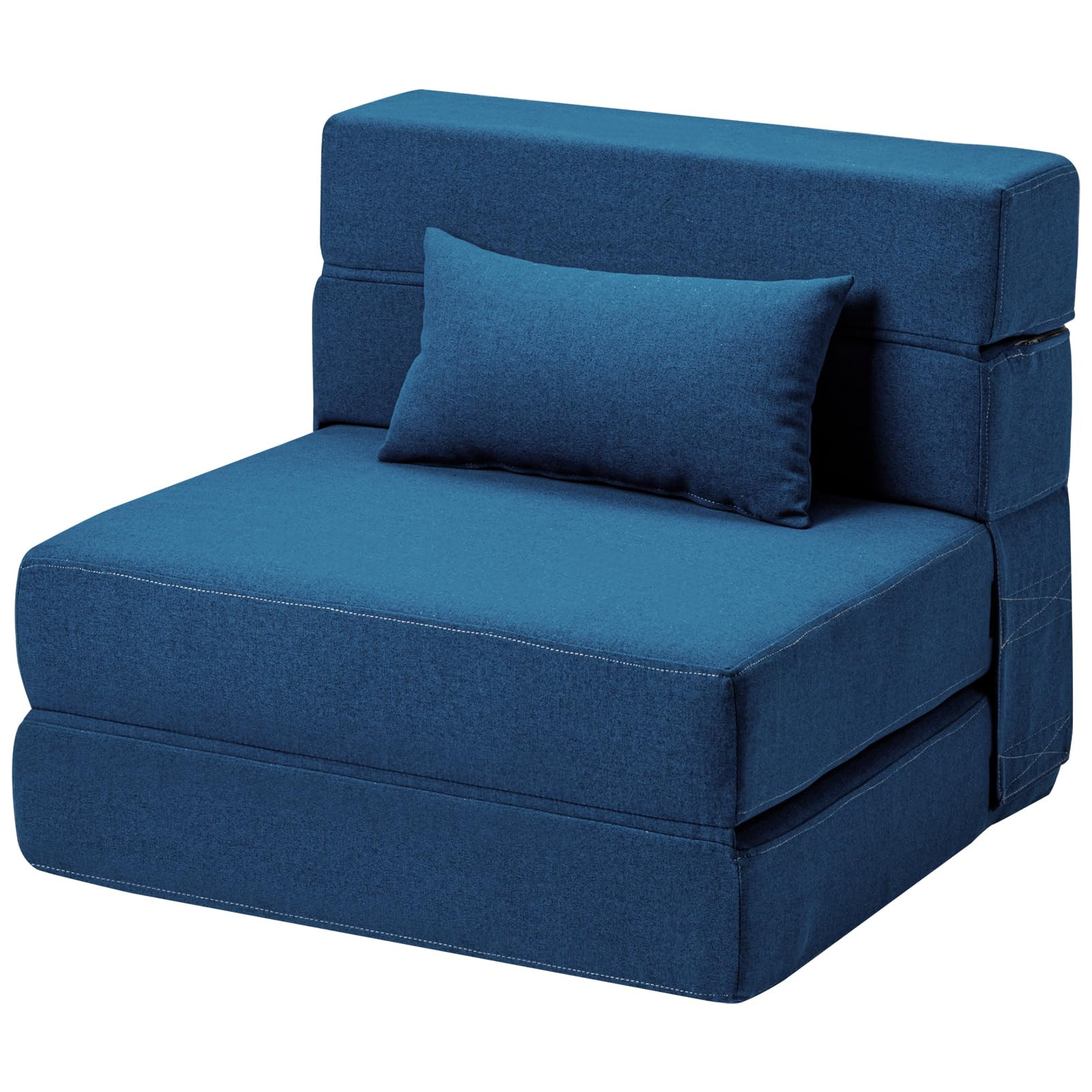 Folding Sofa Bed with Pillow - Convertible Chair Floor Couch & Sleeping Mattress - Foldable Memor... | Amazon (US)