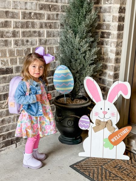 Cutest dress from Walmart, denim jacket and boots from target ! 

#LTKkids