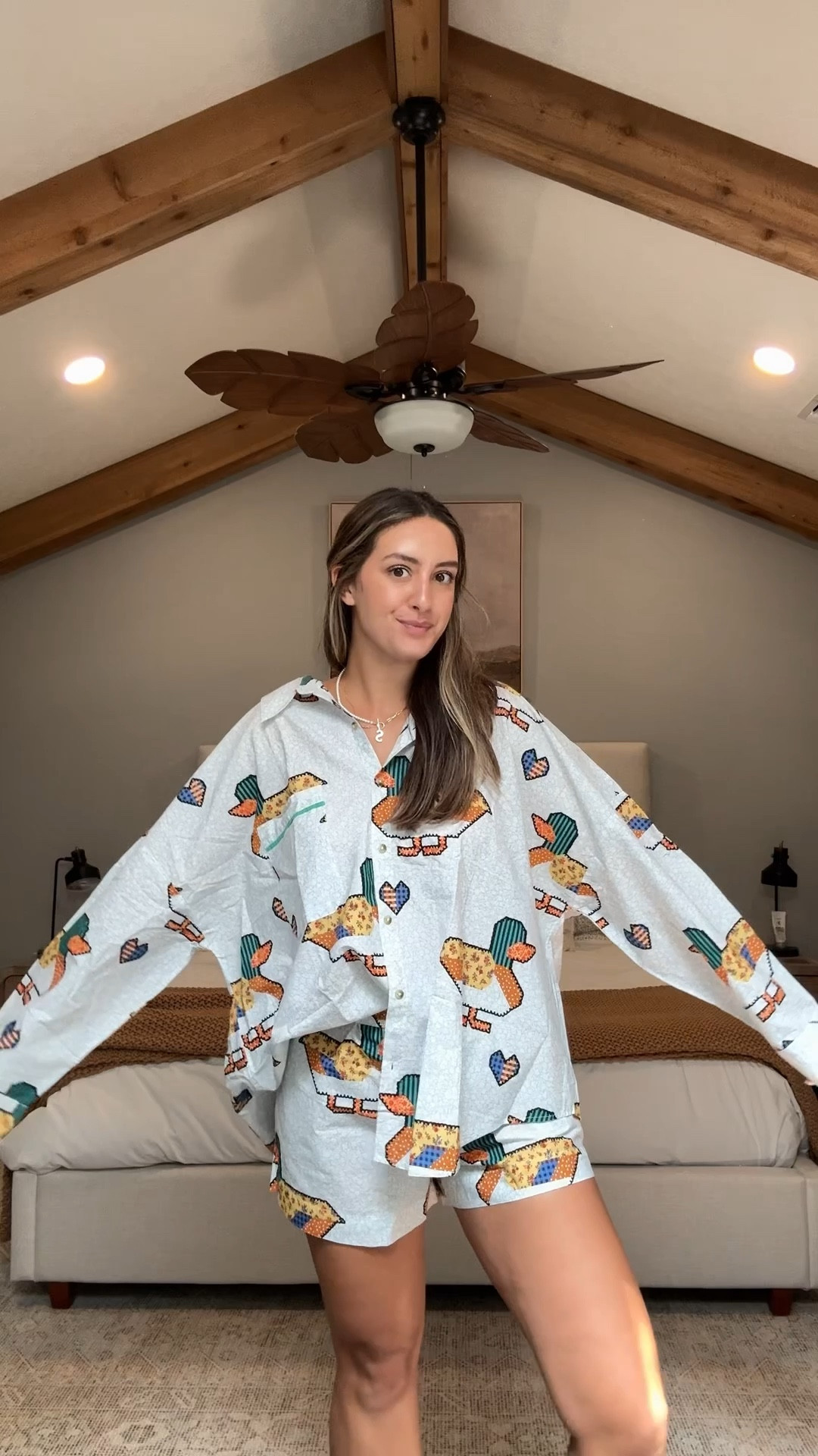 Duck pajama set for fall! Runs oversized. I got a large and should’ve gotten a medium but it’s 100% cotton so it will shrink 🤎🦆

#LTKStyleTip #LTKU