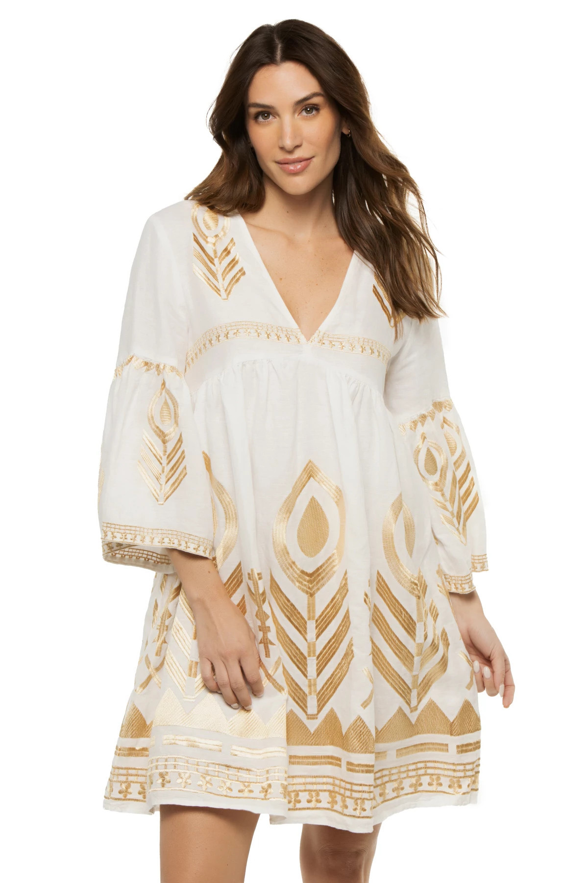 Embroidered Metallic Mini Dress | Everything But Water