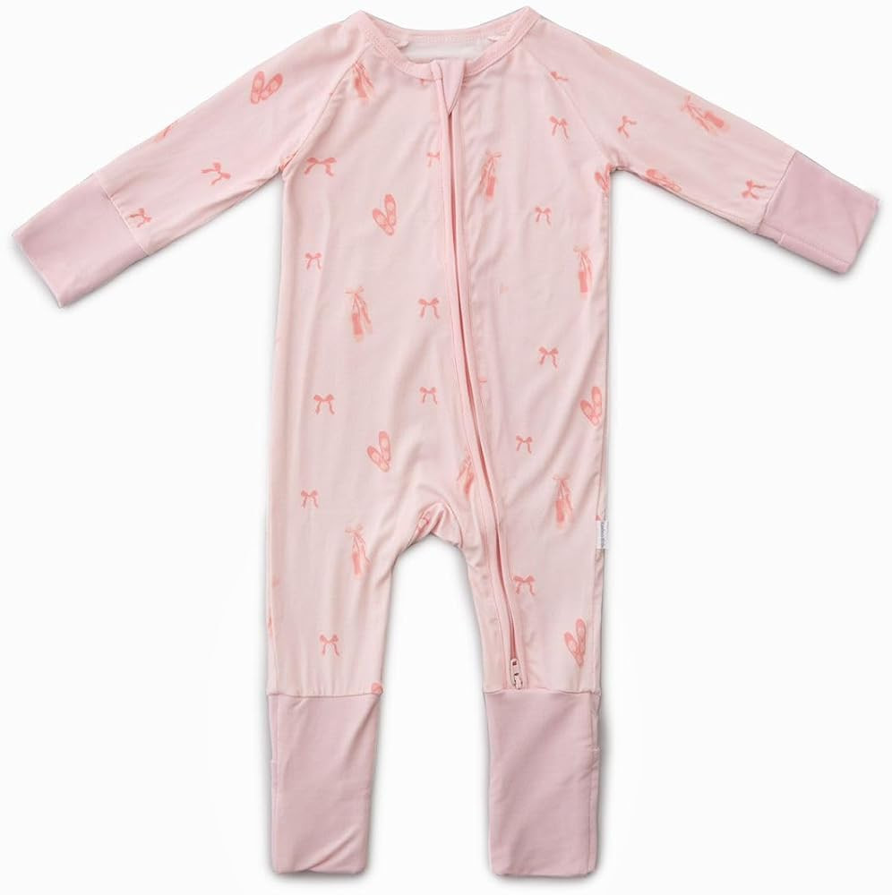 Bamboo Little Ultra-Soft Convertible Baby Romper - Gender Neutral Infant Clothes with 2-Way Zippe... | Amazon (US)