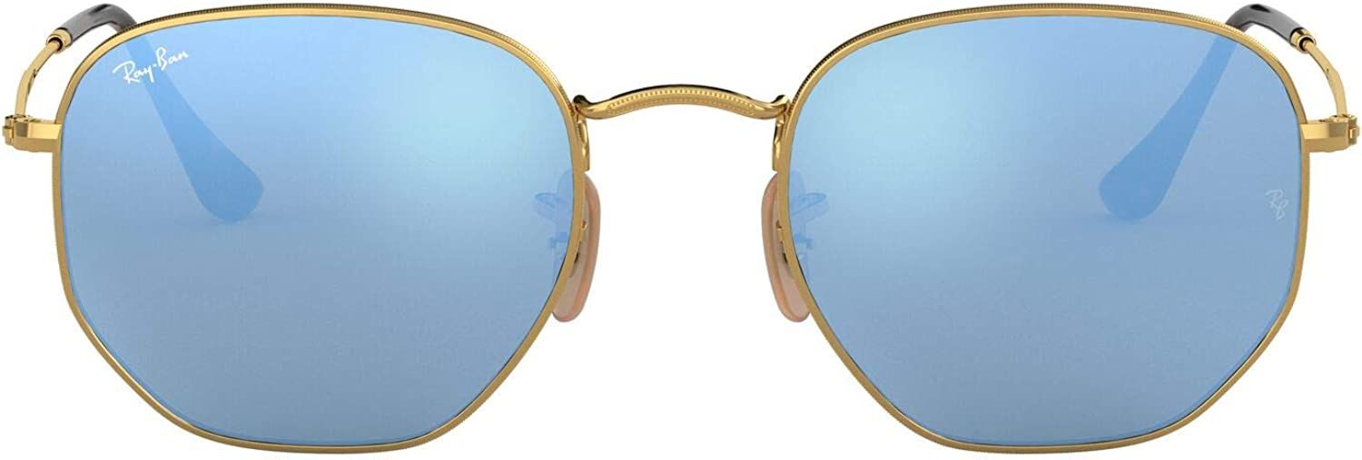 Ray-Ban Rb3548n Flat Lens Hexagonal Sunglasses | Amazon (US)