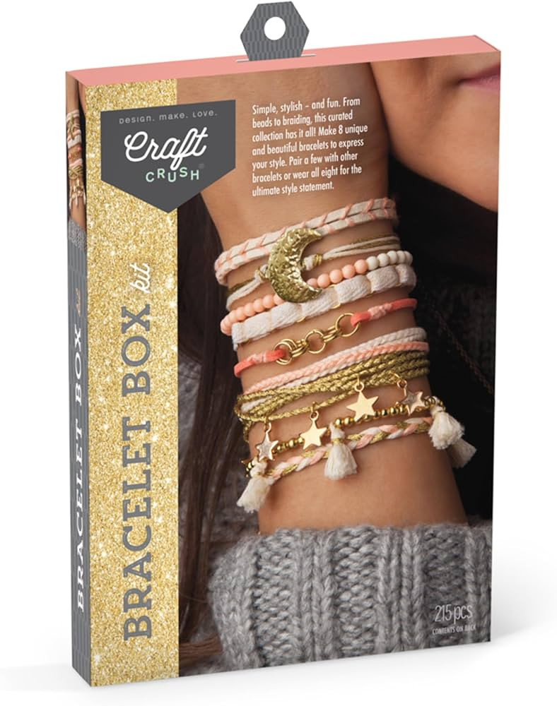 Craft Crush Bracelet Making Kit - Friendship Bracelet Kit, Jewelry Making Supplies, Arts and Craf... | Amazon (US)