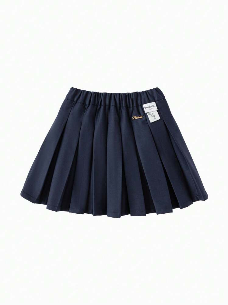 Balabala Girls' Pleated Short Skirt, Classic And Stylish Springwear | SHEIN