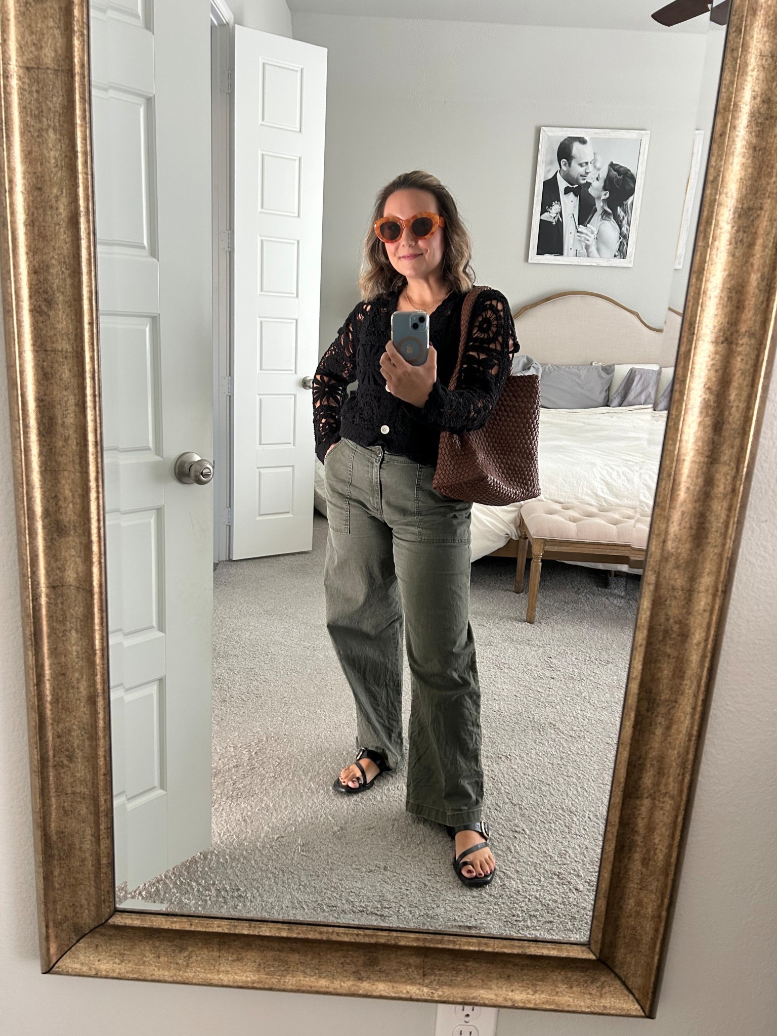 #casual night out with husband 💋 #greenpants #cargopants #blacksweater #thanksgiving #amazonfashion #brownbag #brownpurse #findsunder100 #findsunder50

#LTKmomlife #LTKItBag #LTKootd