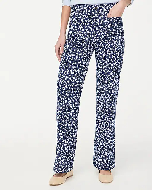 Lizzie high-rise patch-pocket wide-leg pant | J.Crew Factory