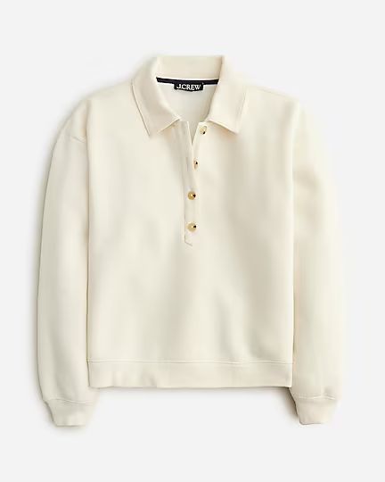 Heritage fleece polo sweatshirt | J.Crew US