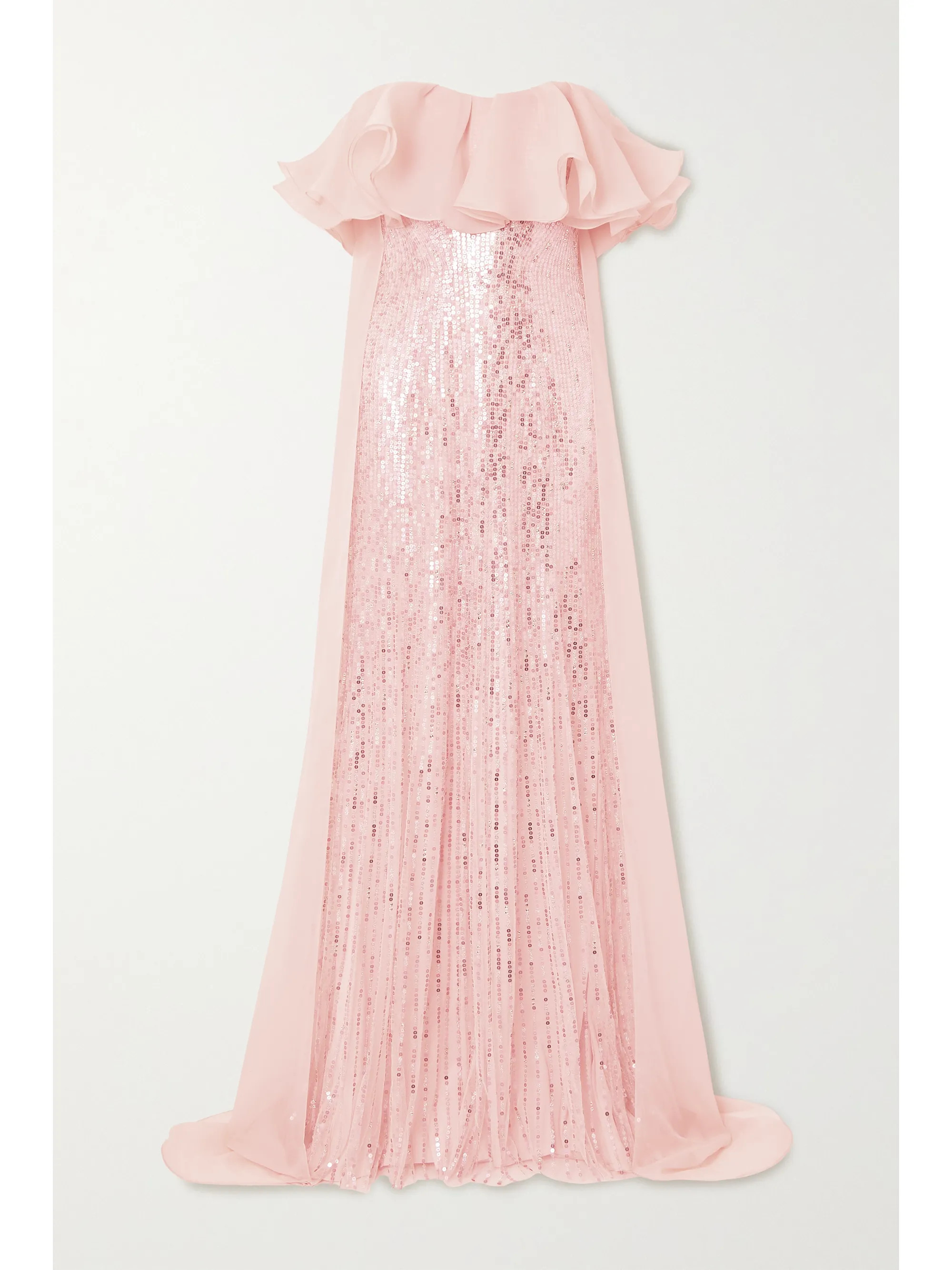 Marguerite strapless ruffled organza and sequin-embellished tulle gown | NET-A-PORTER (US)