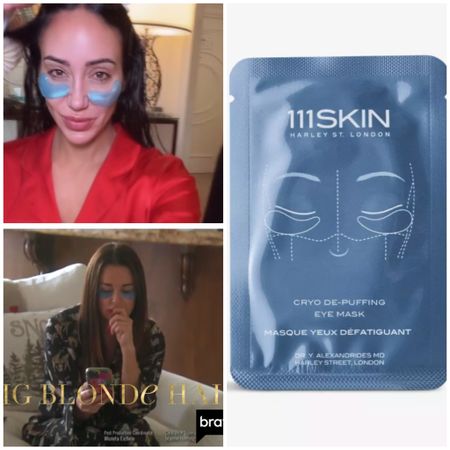 Melissa Gorga’s Blue Under Eye Masks (also seen on Kyle Richards) 📸 = @melissagorga