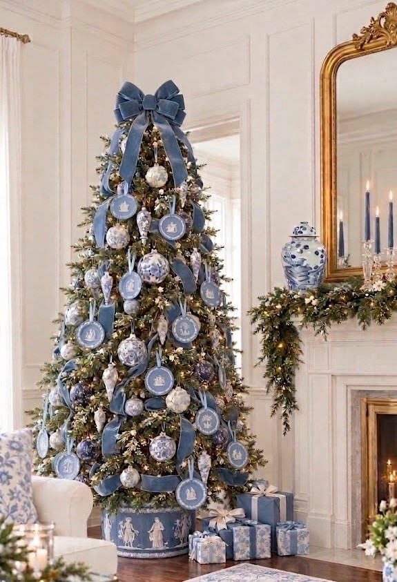 Wedgwood inspired Christmas tree 💙

#LTKdayinmylife #LTKHome #LTKSeasonal